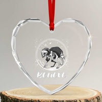 Chupacabra Heart Crystal Glass Ornament Funny Believe Christmas Cryptid Gift - Wonder Print Shop