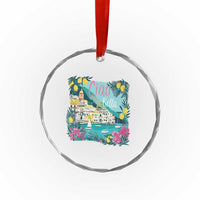 Ciao Bella Italy Amalfi Coast Crystal Glass Ornament Lemons and Florals Nostalgic Village TS02