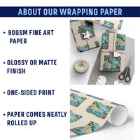 Ciao Bella Italy Amalfi Coast Wrapping Paper Roll Lemons and Florals Nostalgic Village - Wonder Print Shop