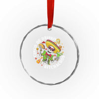 Cinco De Drinko Bitchachos Crystal Glass Ornament Funny Cinco De Mayo Drinking Mexican Fiesta