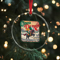 Cinco de Mayo Battle of Puebla Crystal Glass Ornament Mexican Victory History 1862