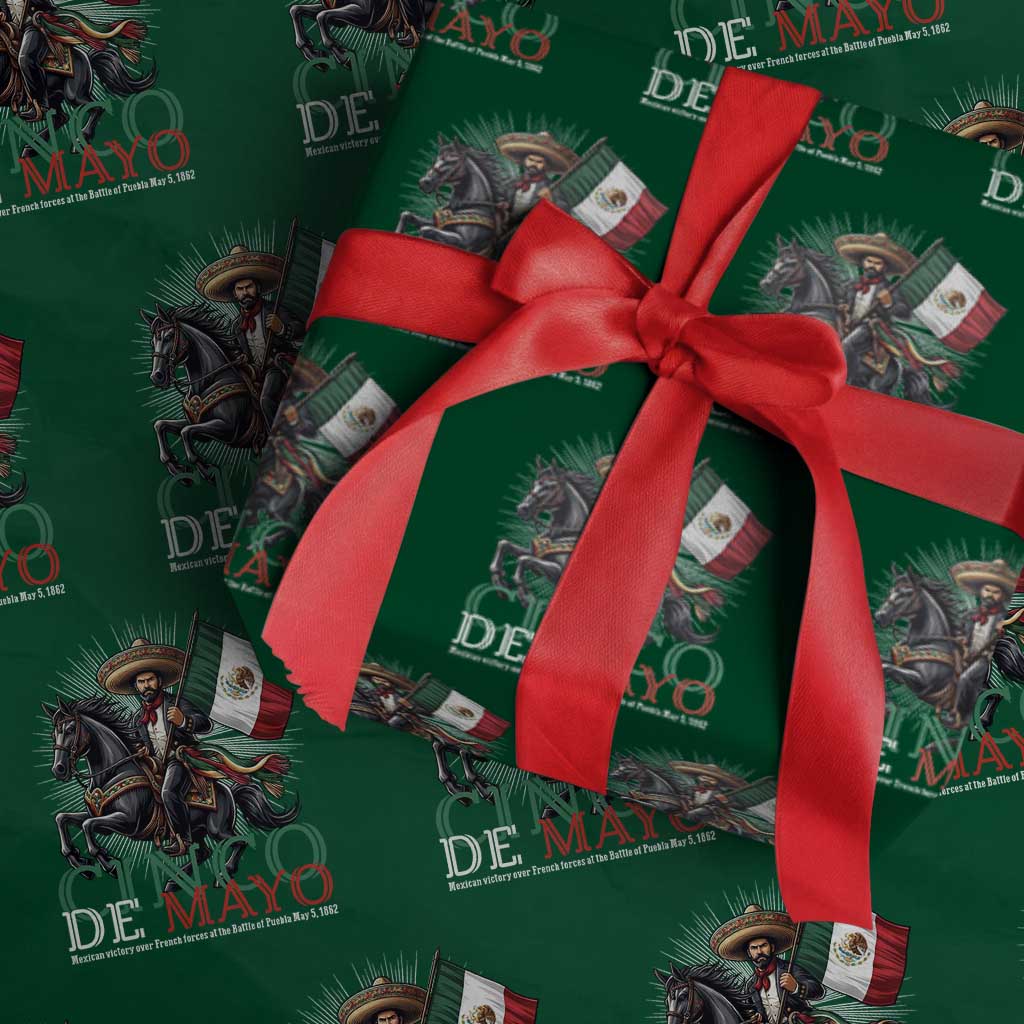 Cinco De Mayo Battle Of Puebla Wrapping Paper Roll Historical Mexican Heritage