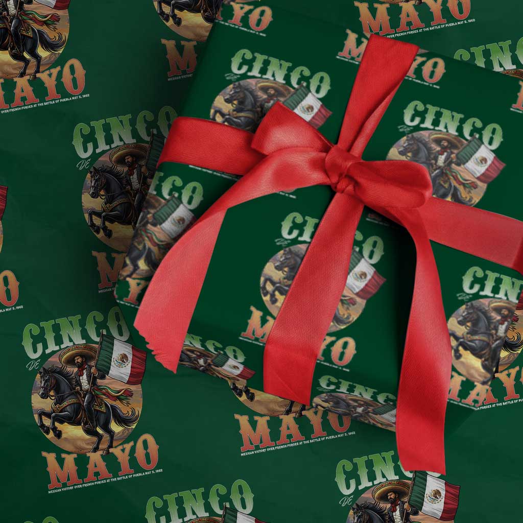 Cinco De Mayo Battle Of Puebla Wrapping Paper Roll Mexican Victory Heritage Pride