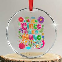 Cinco de Mayo Crystal Glass Ornament Funny Mexican Fiesta