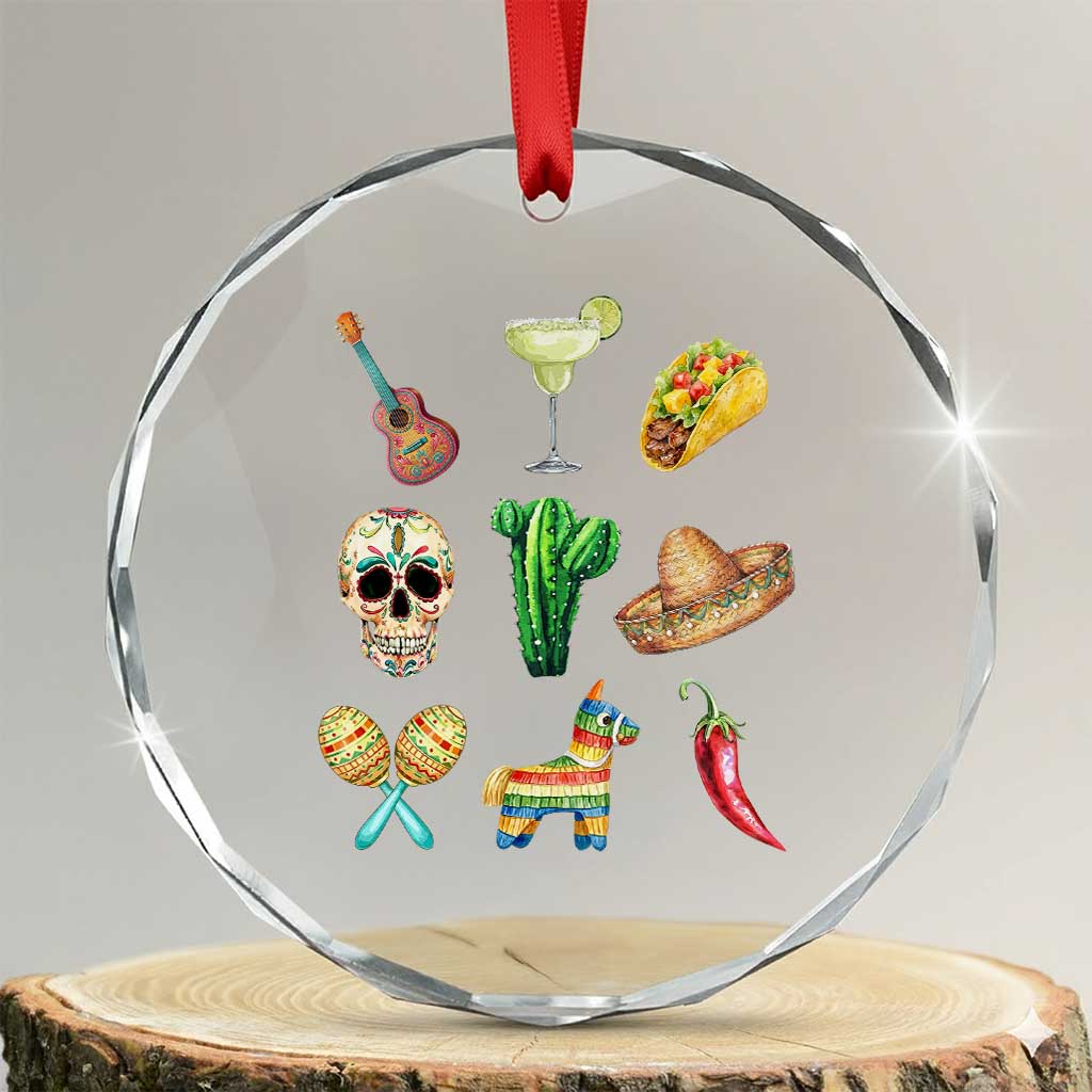 Cinco De Mayo Crystal Glass Ornament Mexican Fiesta Party Celebration
