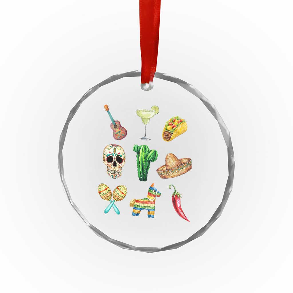 Cinco De Mayo Crystal Glass Ornament Mexican Fiesta Party Celebration