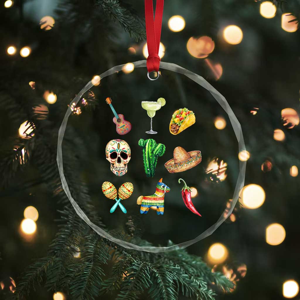 Cinco De Mayo Crystal Glass Ornament Mexican Fiesta Party Celebration