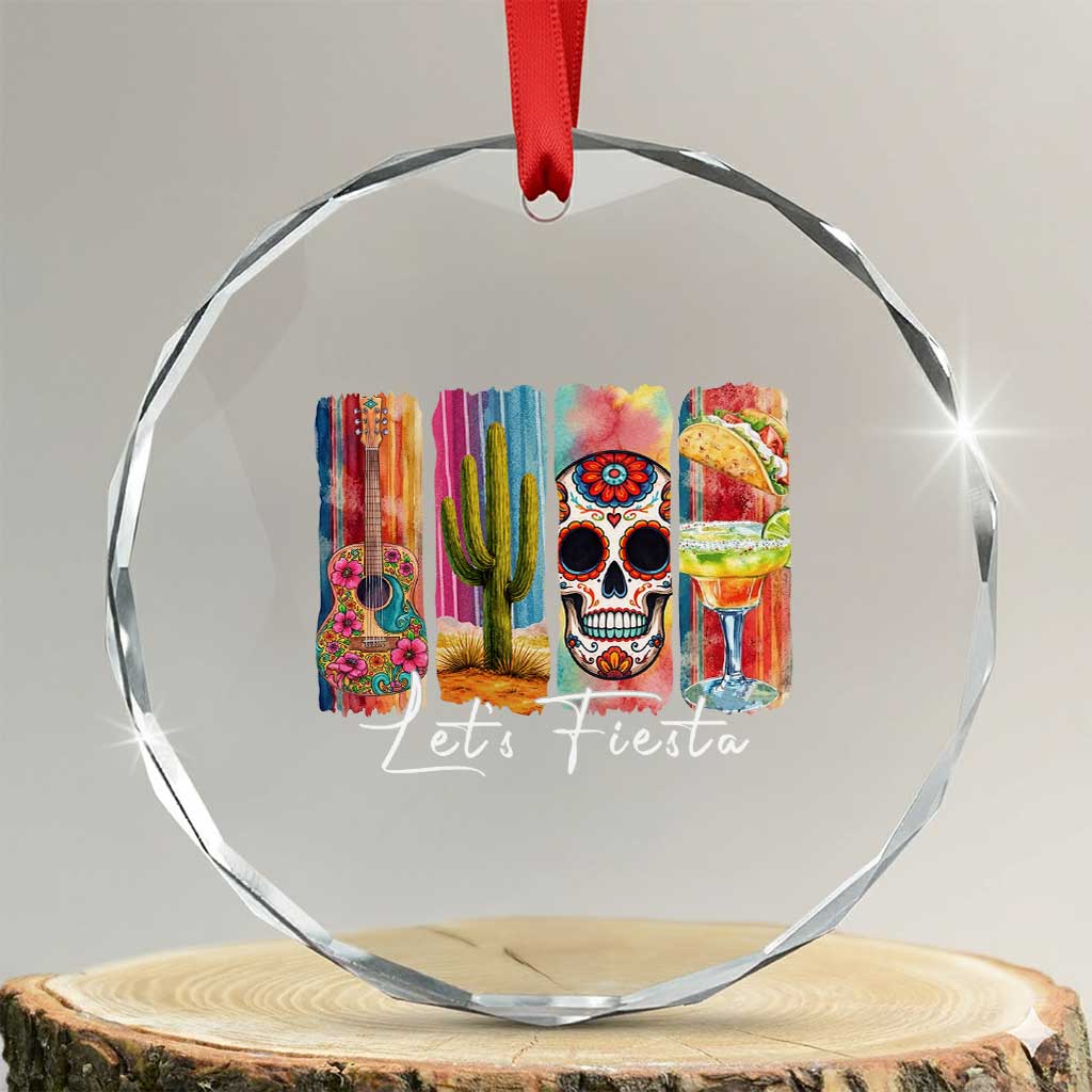 Cinco De Mayo Lets Fiest Crystal Glass Ornament Funny Mexican Party Gift