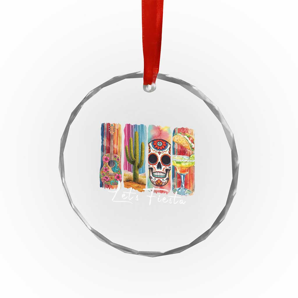 Cinco De Mayo Lets Fiest Crystal Glass Ornament Funny Mexican Party Gift
