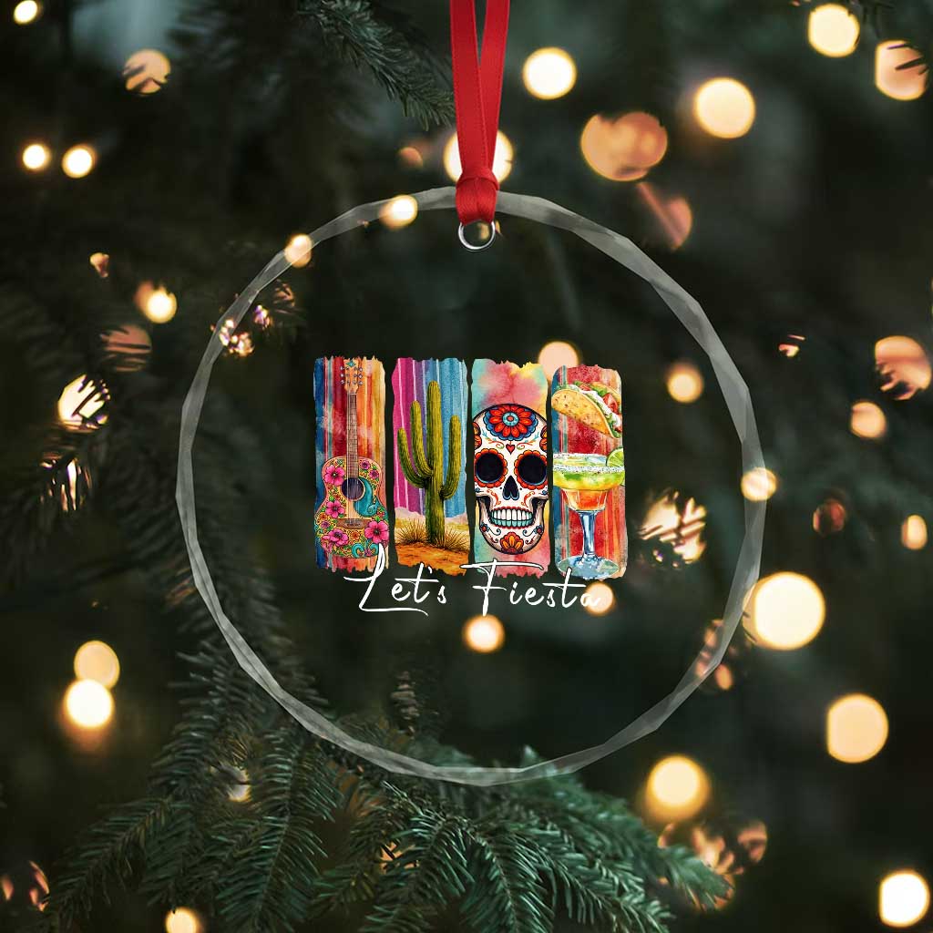 Cinco De Mayo Lets Fiest Crystal Glass Ornament Funny Mexican Party Gift