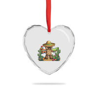 Cinco De Mayo Mexican Gamer Heart Crystal Glass Ornament Video Game Fiesta Gift