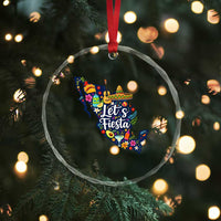 Cinco De Mayo Party Mexican Map Crystal Glass Ornament Lets Fiesta
