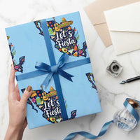 Cinco De Mayo Party Mexican Map Wrapping Paper Roll Lets Fiesta