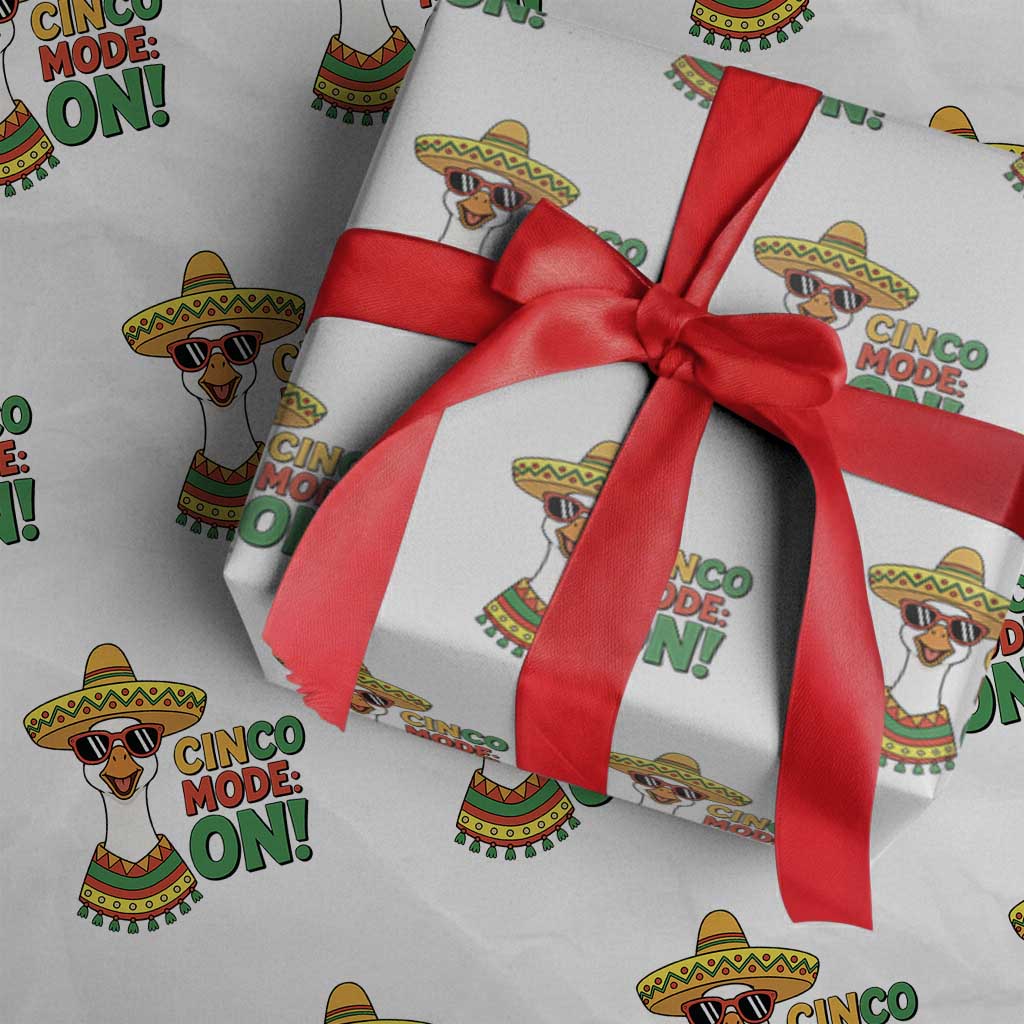 Cinco Mode On Wrapping Paper Roll Silly Goose Cinco De Mayo Fiesta