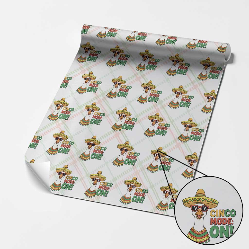 Cinco Mode On Wrapping Paper Roll Silly Goose Cinco De Mayo Fiesta
