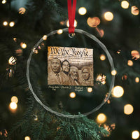 Civil Right Leaders Crystal Glass Ornament Martin Luther King Malcolm X Frederick Douglass Obama Black History Month