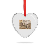 Civil Right Leaders Heart Crystal Glass Ornament Martin Luther King Malcolm X Frederick Douglass Obama Black History Month