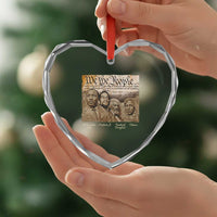 Civil Right Leaders Heart Crystal Glass Ornament Martin Luther King Malcolm X Frederick Douglass Obama Black History Month
