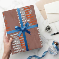 Civil Right Leaders Inspiration Wrapping Paper Roll Dream Like Martin Black History African American
