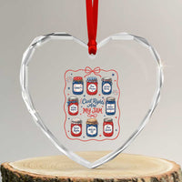 Civil Rights Are My Jam Heart Crystal Glass Ornament Liberal Values 4th Of July Equal Rights Feminist LGBT Ally