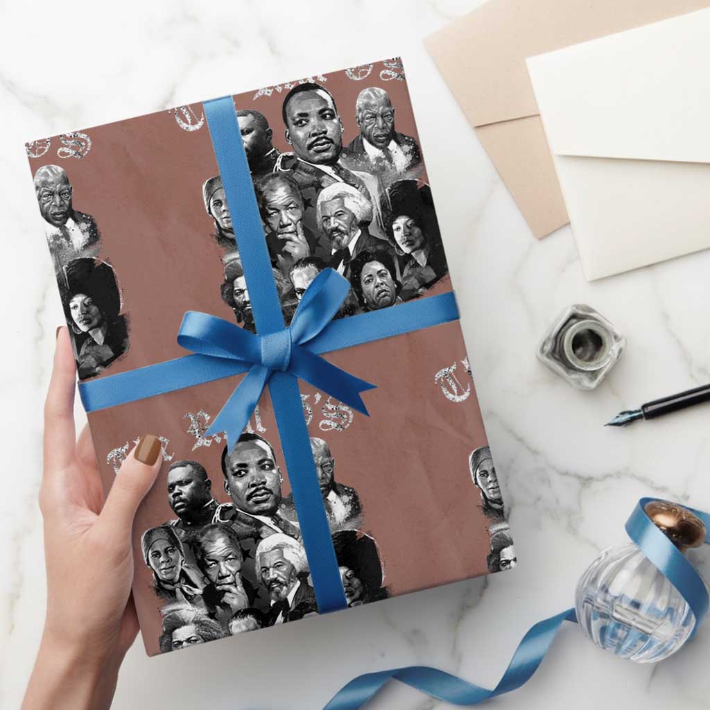 Civil Rights Legends Wrapping Paper Roll The Real G’s Juneteenth Black History Month - Wonder Print Shop