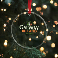 Claddagh Galway Ireland Crystal Glass Ornament City Of The Tribes Est 1232