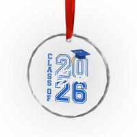 Class of 2026 Senior Crystal Glass Ornament School Graduation 26