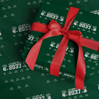 Class of 2037 Grow With Me Wrapping Paper Roll Handprint K to 12th Grade Graduation - Wonder Print Shop