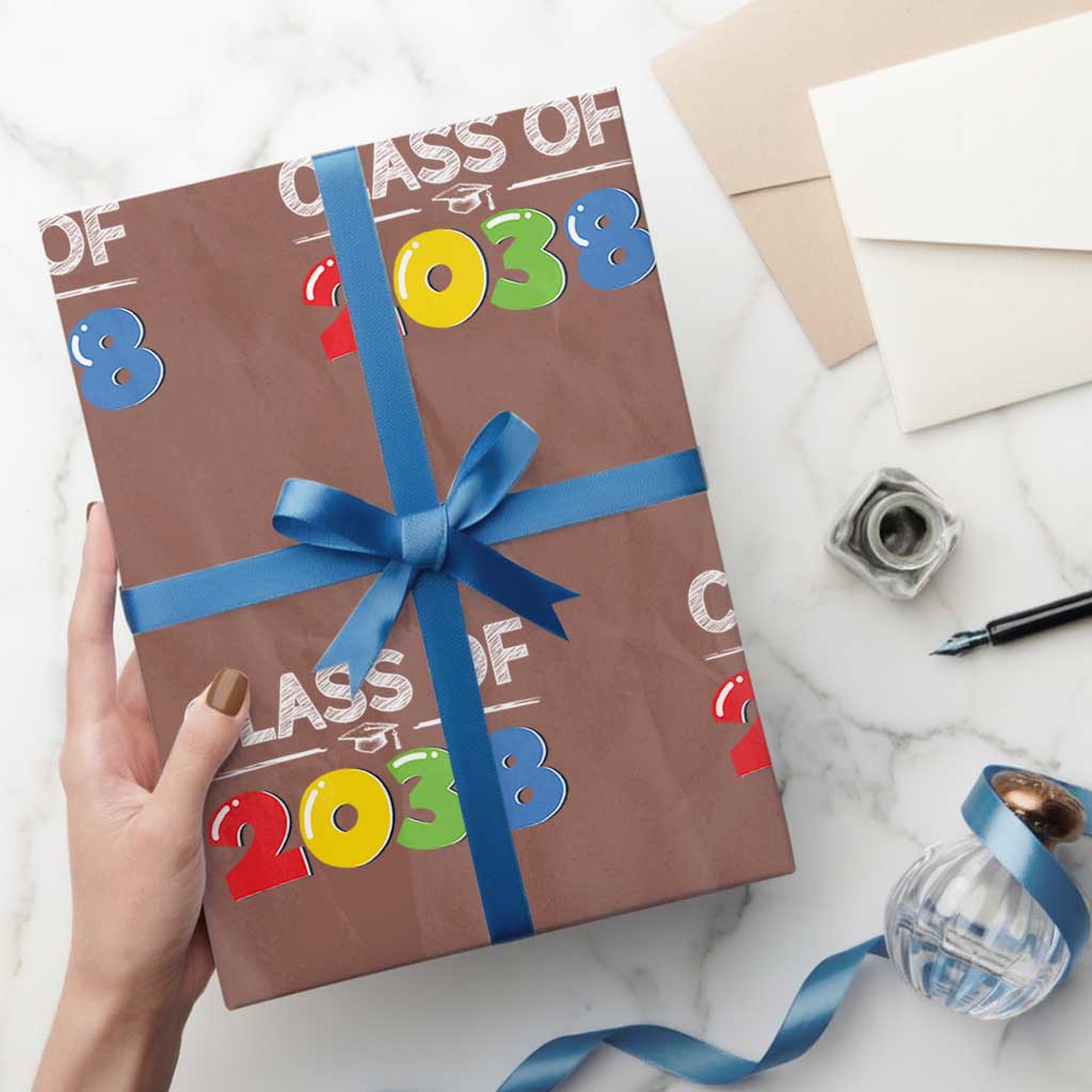 Class of 2038 Wrapping Paper Roll Grow With Me Kindergarten - Wonder Print Shop