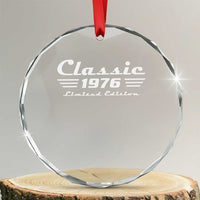 Classic 1976 Birthday Crystal Glass Ornament 50yr 50th Birthday Gift