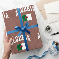 Classic Algeria Varsity Athletic Style Wrapping Paper Roll Proud Patriotic Algerian Flag