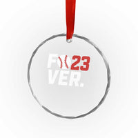 Classic Baseball Jersey Number 23 Crystal Glass Ornament Fo23ever #23 Ball Sports Fan TS02