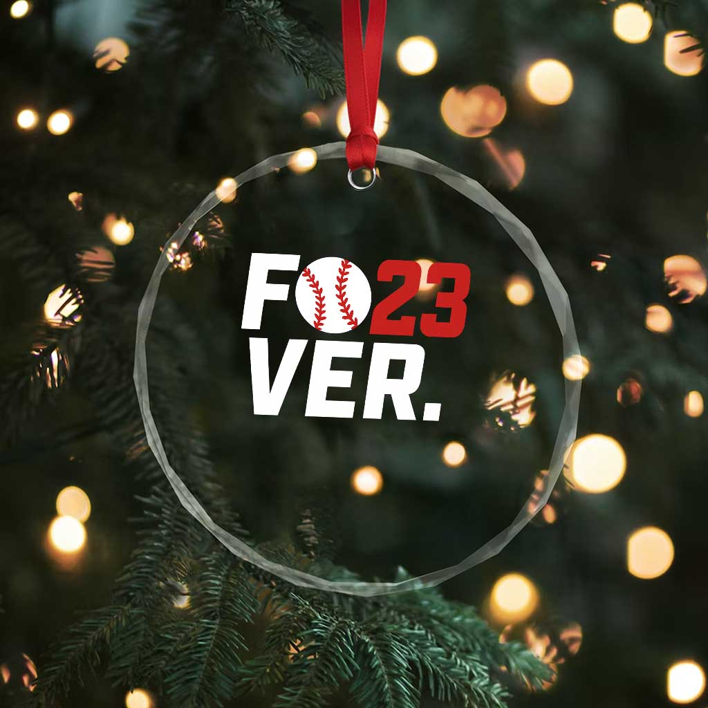 Classic Baseball Jersey Number 23 Crystal Glass Ornament Fo23ever #23 Ball Sports Fan TS02