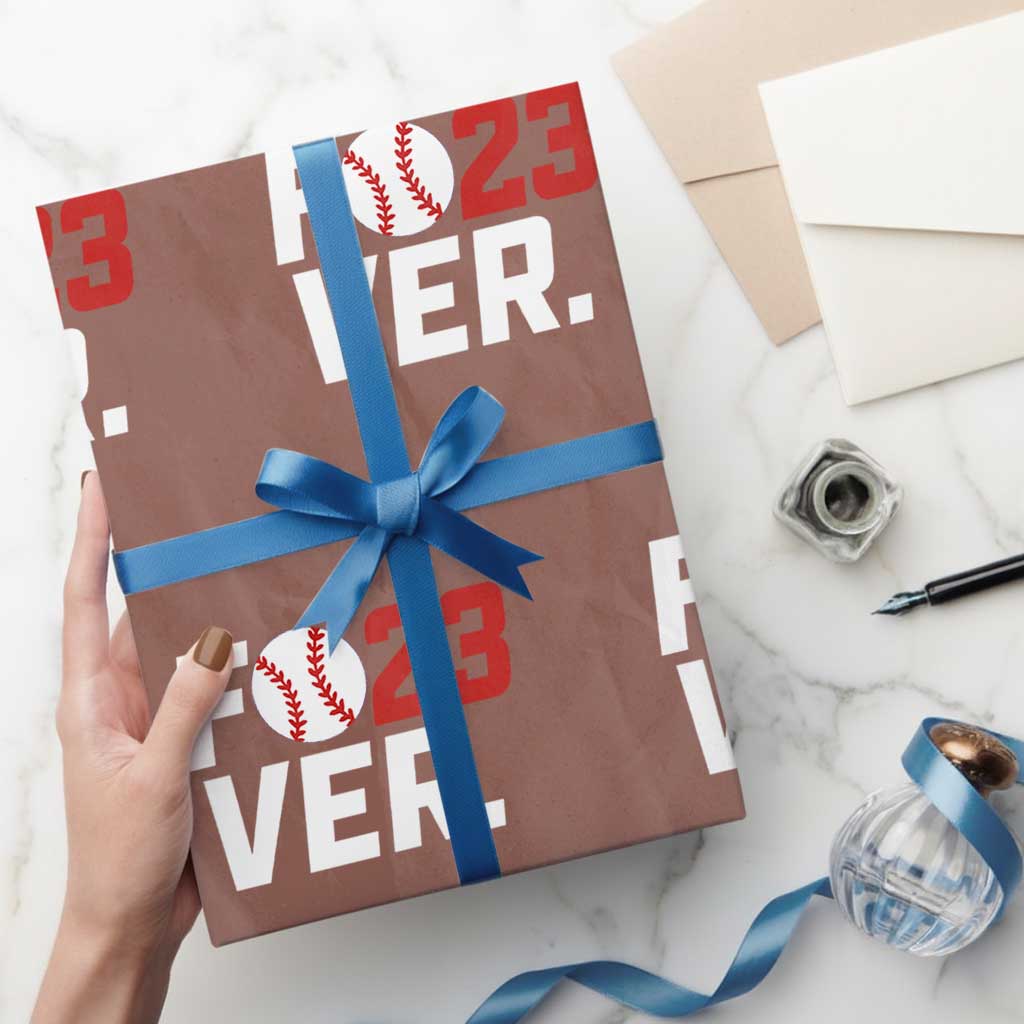 Classic Baseball Jersey Number 23 Wrapping Paper Roll Fo23ever #23 Ball Sports Fan - Wonder Print Shop