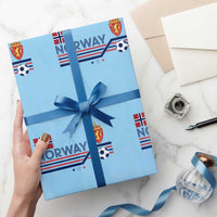 Classic Norway Football Emblem Graphic Wrapping Paper Roll Retro Norwegian Flag Coat of Arms Norge Soccer Fans