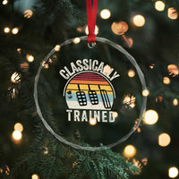 Classically Trained Car Crystal Glass Ornament Funny Manual Transmission Driver