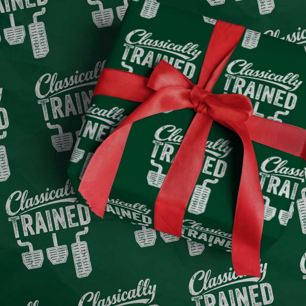 Classically Trained Manual Car Wrapping Paper Roll Pedals Driving Humor