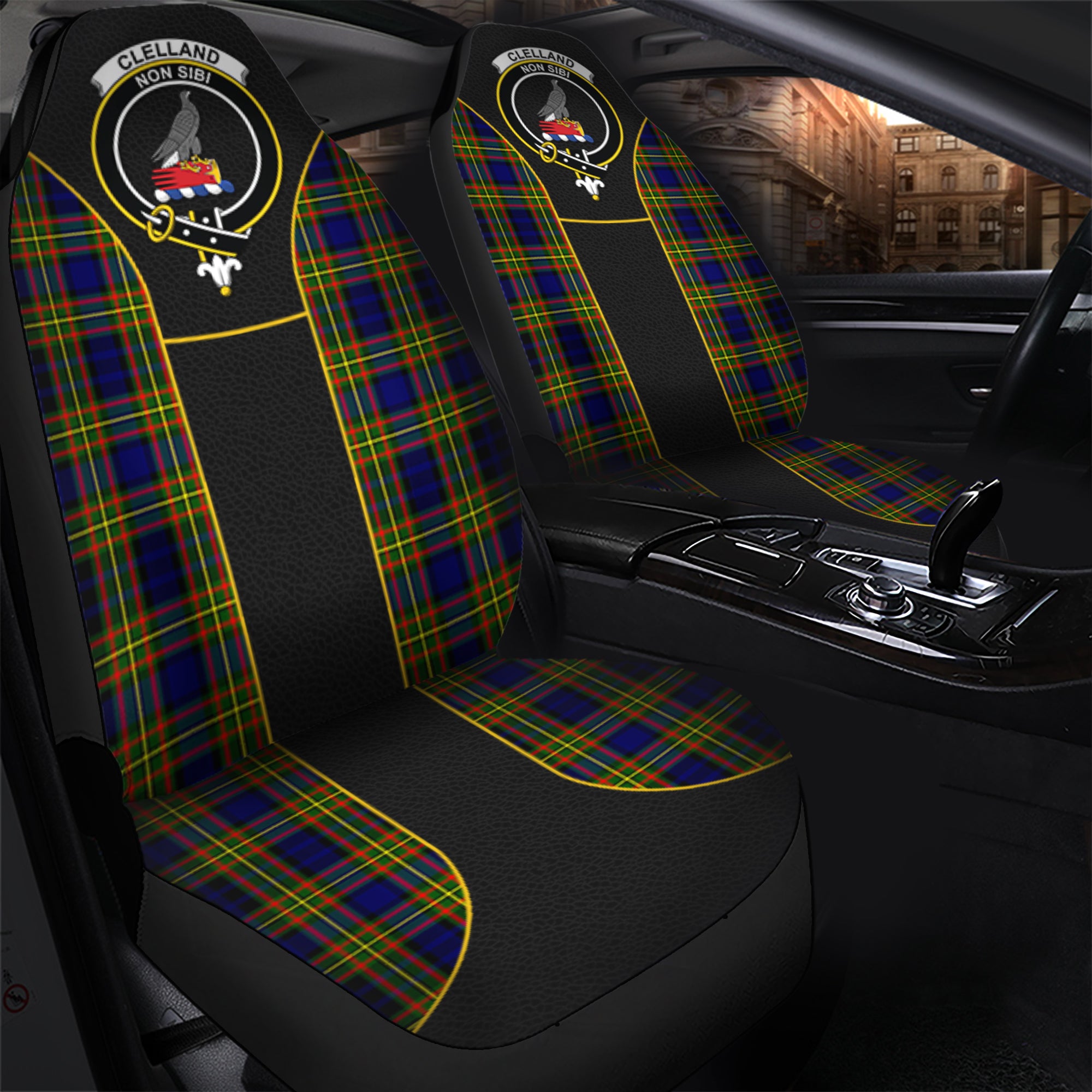 scottish-clelland-modern-tartan-crest-car-seat-cover-special-style