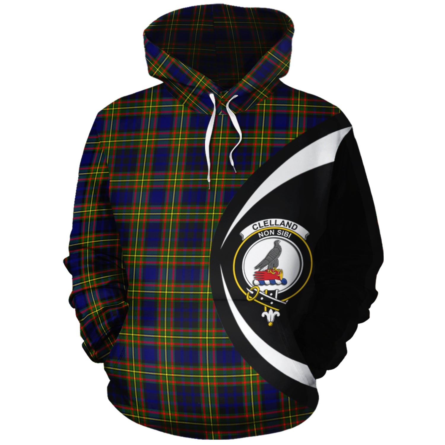 scottish-clelland-modern-clan-crest-circle-style-tartan-hoodie