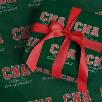 CNA Christmas Wrapping Paper Roll Certified Nursing Assistant Gift - Wonder Print Shop