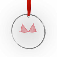 Coastal Bikini Crystal Glass Ornament Girls Trip Matching Beach Weekend