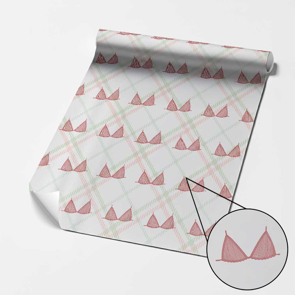 Coastal Bikini Wrapping Paper Roll Girls Trip Matching Beach Weekend