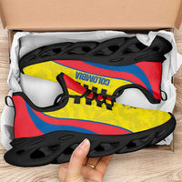 Colombia 2026 Football Clunky Sneakers Los Cafeteros Grunge Curve Stylized - Wonder Print Shop