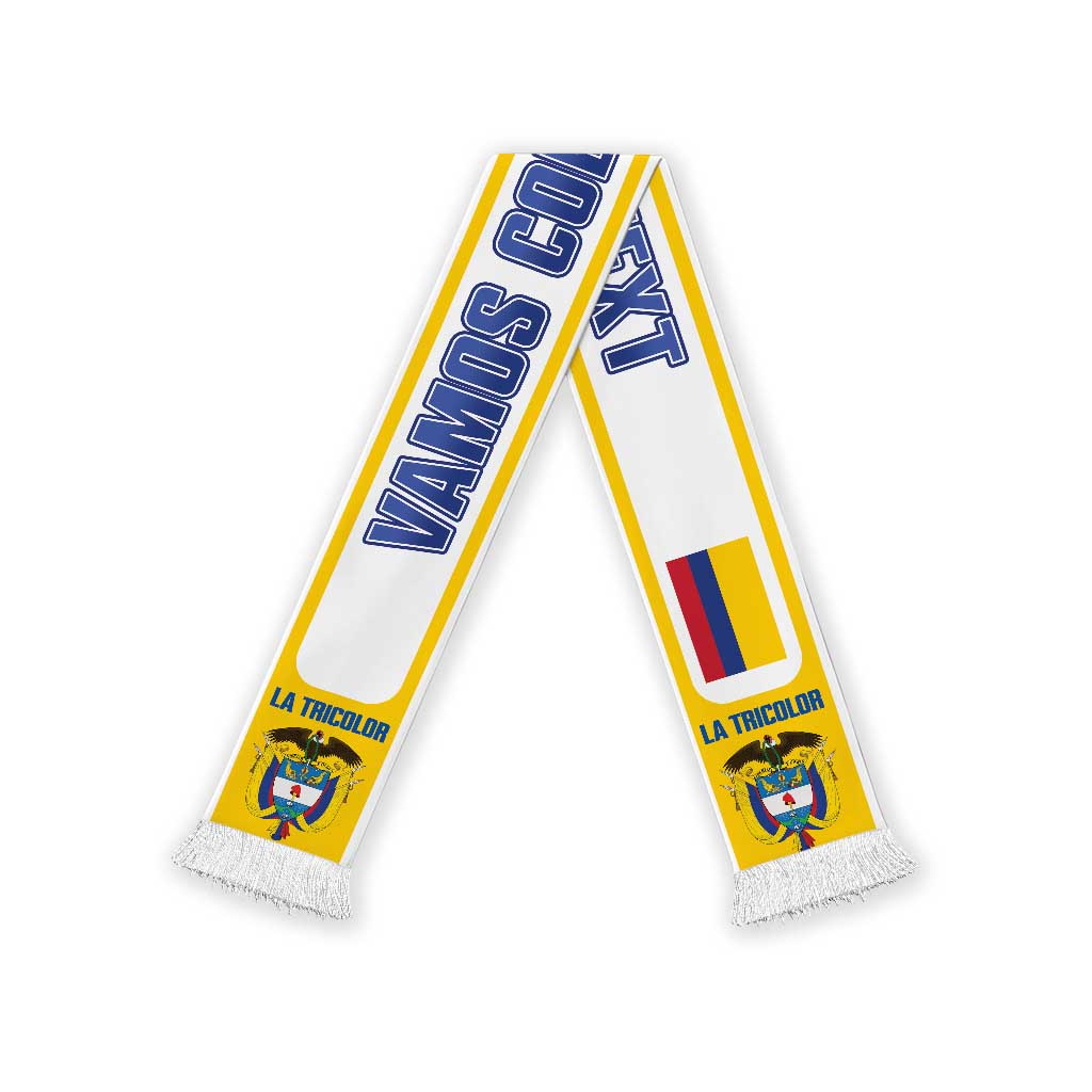 Colombia 2026 Football Personalized Soccer Scarf Vamos Los Cafeteros