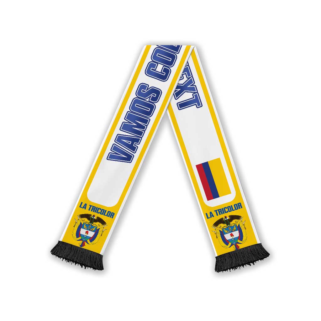 Colombia 2026 Football Personalized Soccer Scarf Vamos Los Cafeteros