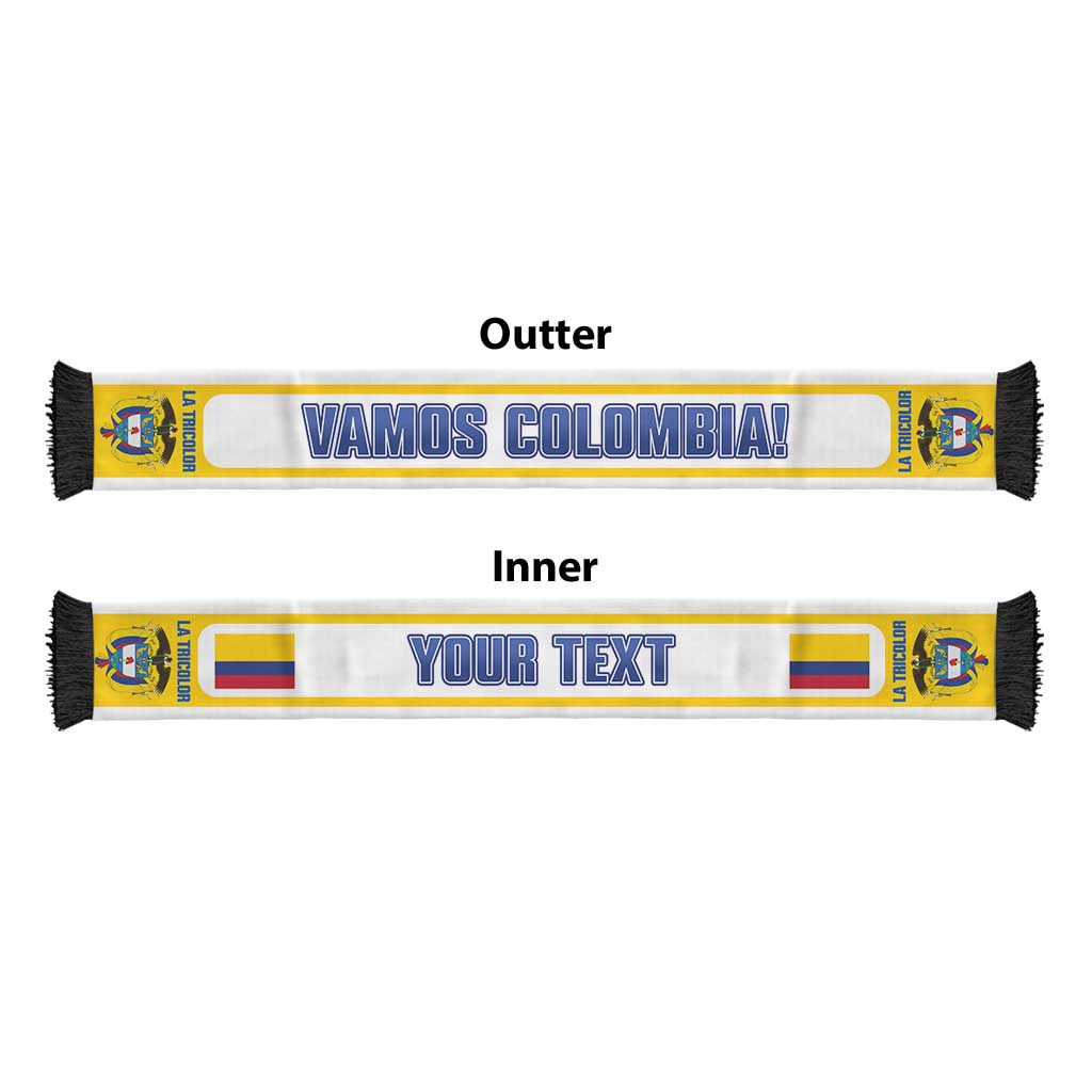 Colombia 2026 Football Personalized Soccer Scarf Vamos Los Cafeteros