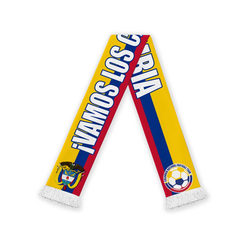 Colombia 2026 Football Soccer Scarf Vamos Los Cafeteros Flag Style