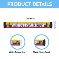Colombia 2026 Football Soccer Scarf Vamos Los Cafeteros Flag Style