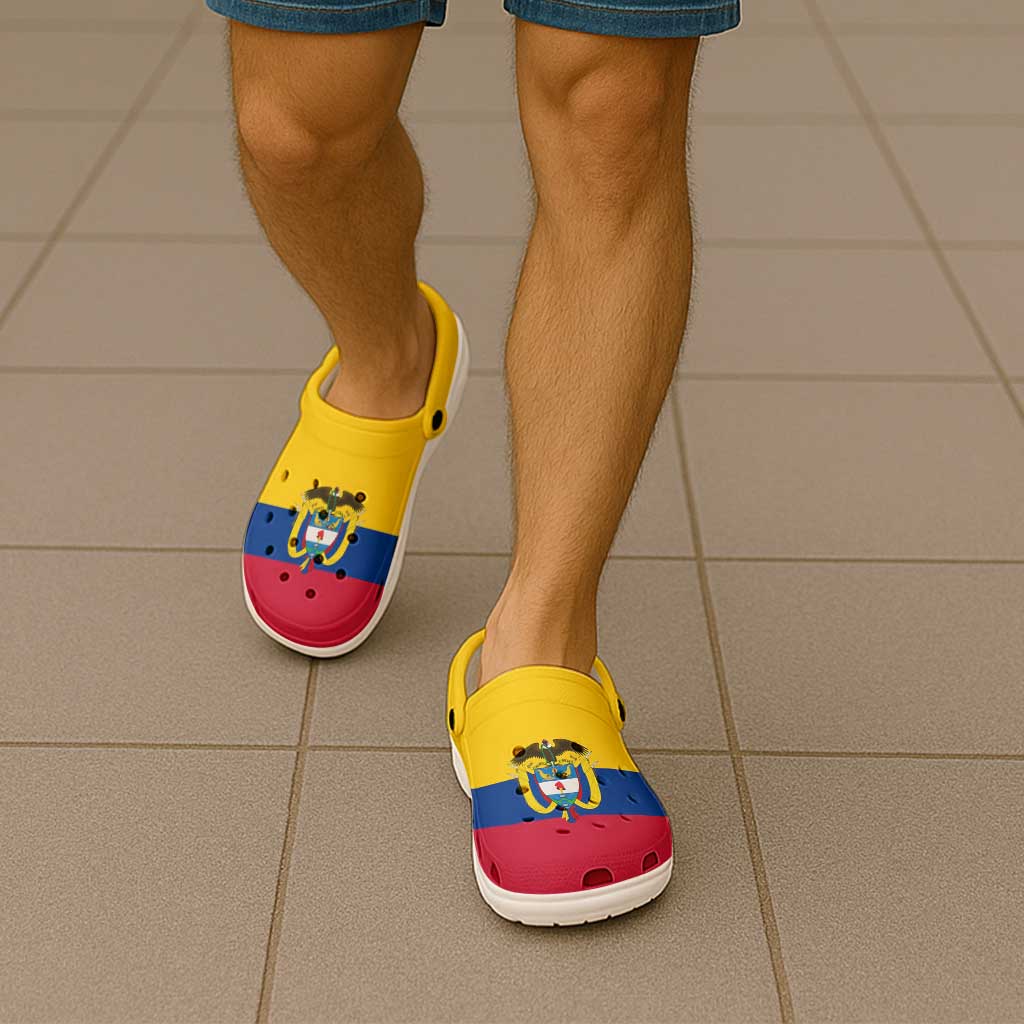 Colombia Clogs Shoes Heritage Palette Flag-Inspired - Wonder Print Shop