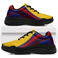 Colombia Football Chunky Sneakers Flag-Inspired Curve Style